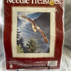 Stitchery Needle Treasures Morning Flight Eagle Crewel Kit 00589 USA Sealed